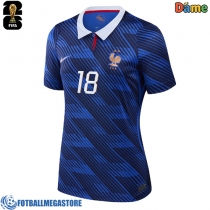 Fotballdrakt Dame Frankrike Warren Zaire-Emery #18 Hjemmedrakt VM 2026 Kortermet